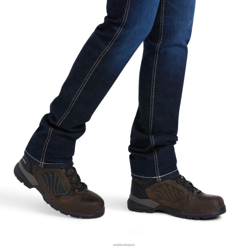 Ariat fondos mujer Rebar Perfect Rise Work Flex Remachadora jean de pierna delgada P0RPZ2596 frances