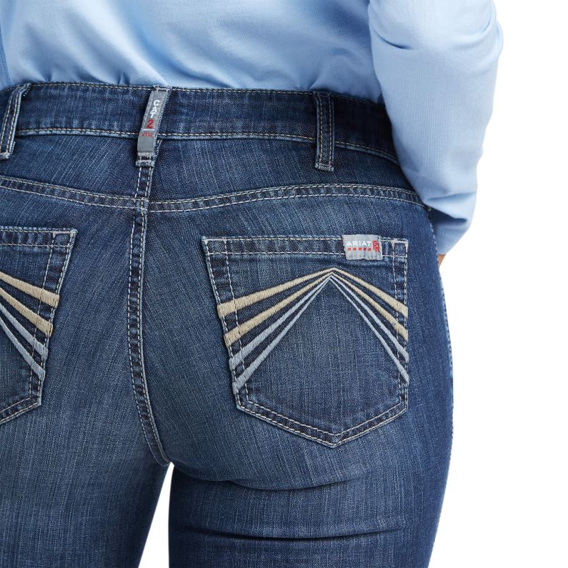 Ariat fondos mujer fr pr durastretch jeans de pierna delgada avelynn P0RPZ2601 madera