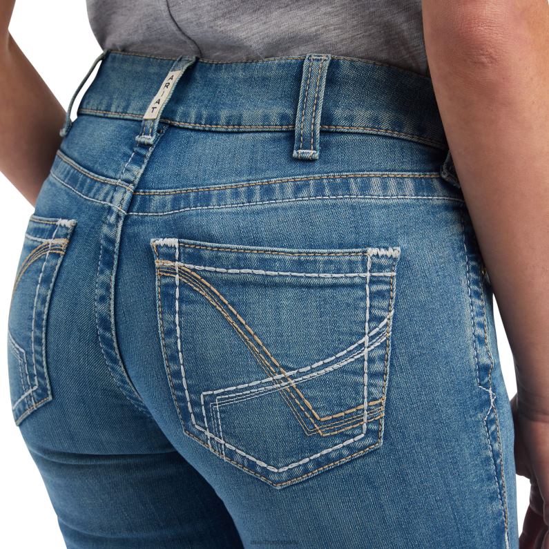 Ariat fondos mujer real. Vaqueros esmeralda con corte de bota y talle medio con ajuste flecha P0RPZ2571 Delaware