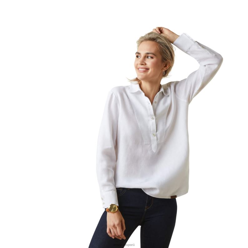 Ariat tapas mujer blusa cazadora P0RPZ2761 blanco