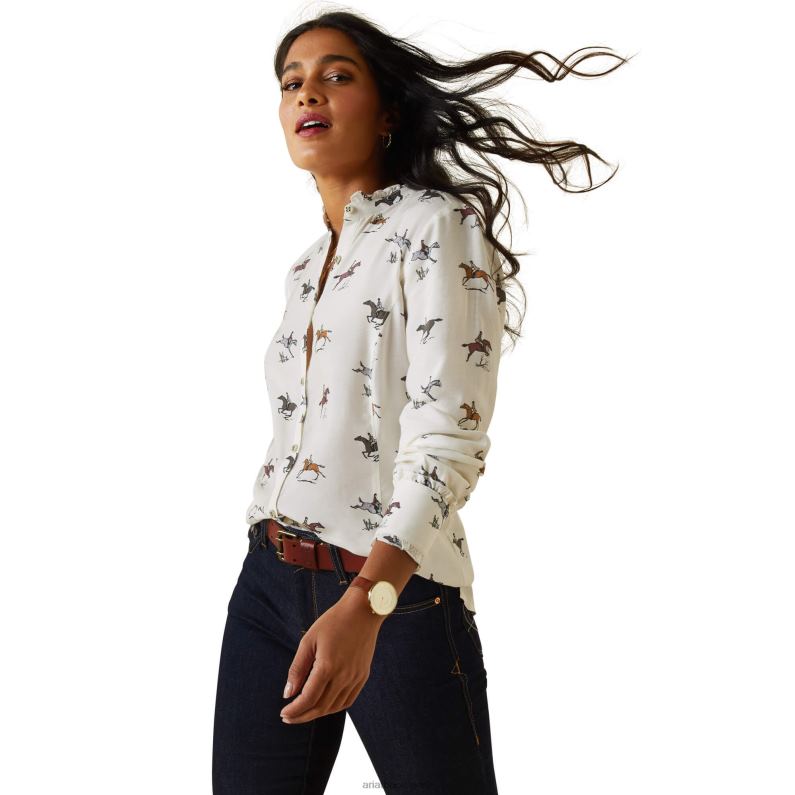 Ariat tapas mujer blusa clarín P0RPZ2757 nueva impresión
