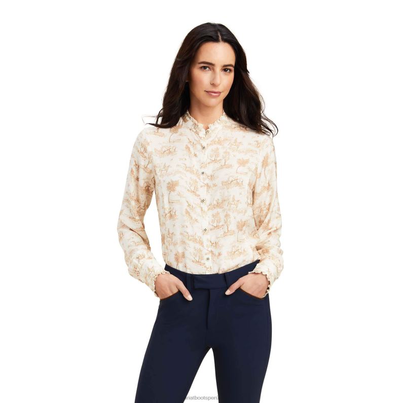 Ariat tapas mujer blusa clarín P0RPZ3022 toile