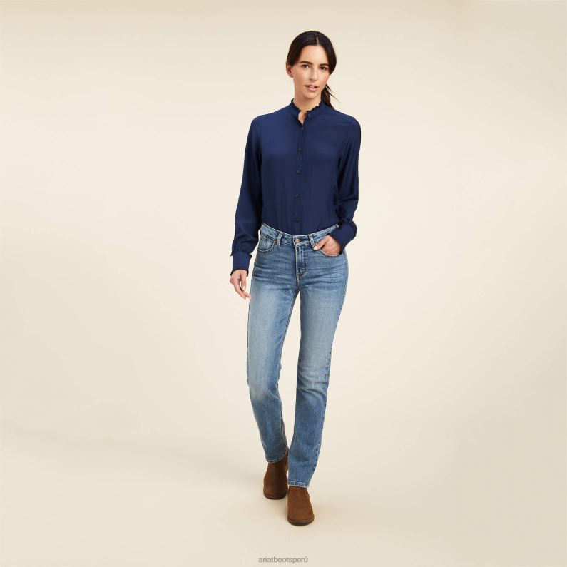 Ariat tapas mujer blusa clarín P0RPZ3025 Armada