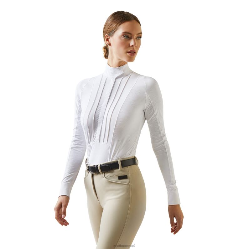 Ariat tapas mujer camisa de lujo P0RPZ3678 blanco