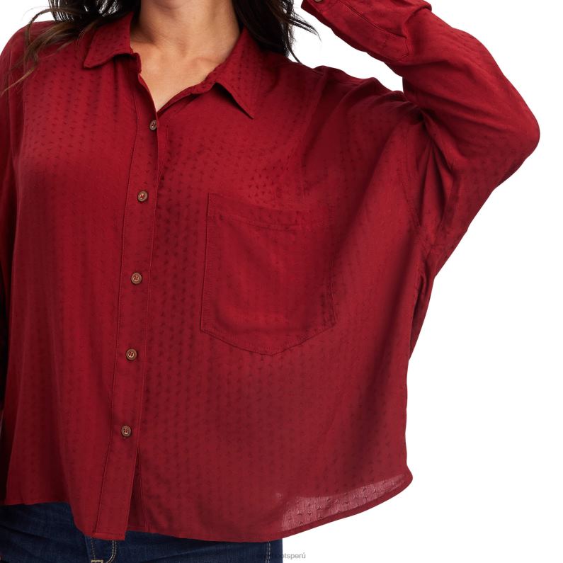 Ariat tapas mujer camisa del valle del fuego P0RPZ3268 tomate secado al sol