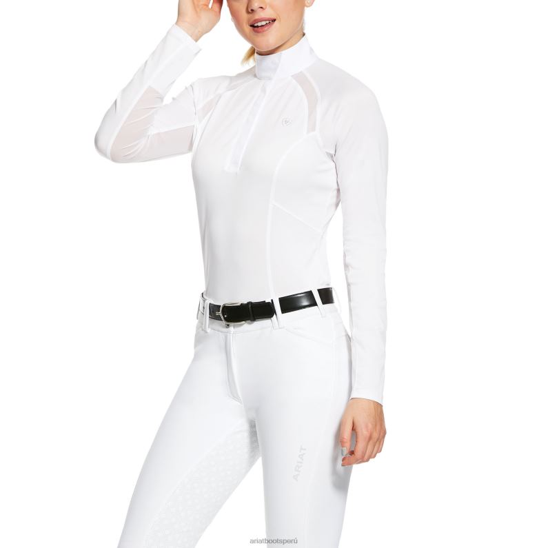 Ariat tapas mujer camiseta sunstopper 2.0 P0RPZ3659 blanco