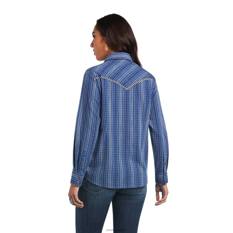 Ariat tapas mujer verdadera querida camisa P0RPZ3079 dobby cambray