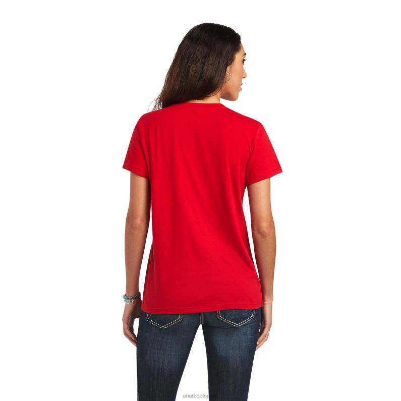 Ariat tapas mujer camiseta de pájaro de fuego real P0RPZ2911 salsa
