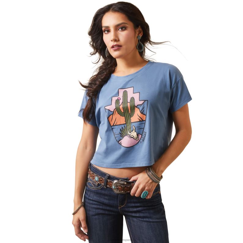 Ariat tapas mujer camiseta del tesoro P0RPZ3098 copen azul