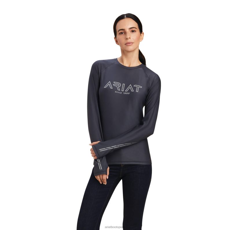 Ariat tapas mujer camiseta lumina P0RPZ3030 ébano