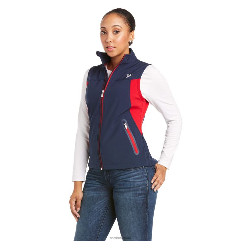 Ariat tapas mujer nuevo chaleco softshell del equipo P0RPZ3499 Armada
