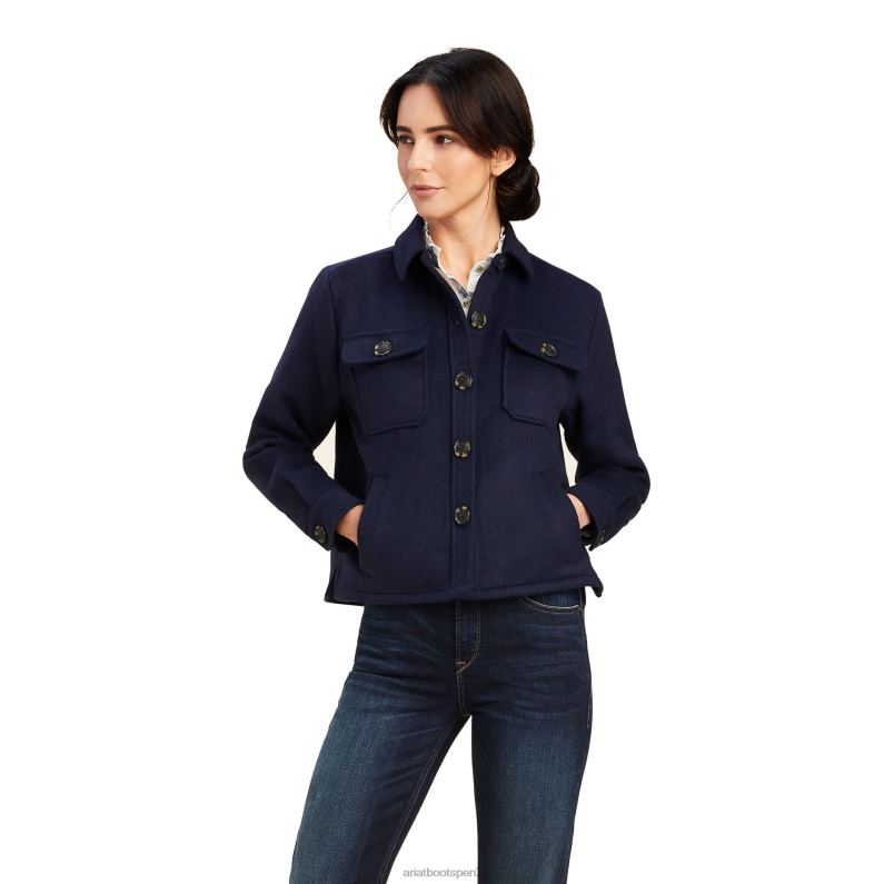 Ariat tapas mujer chaqueta estilo camisa ashford P0RPZ3635 Armada