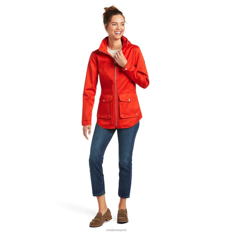 Ariat tapas mujer chaqueta primaveral P0RPZ3524 naranja quemada