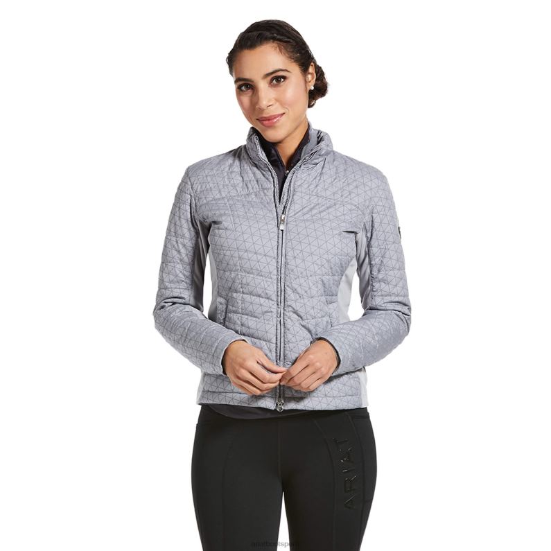 Ariat tapas mujer chaqueta reflectante voltio 2.0 P0RPZ3648 plata
