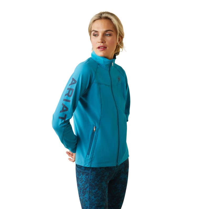 Ariat tapas mujer chaqueta softshell ágil P0RPZ3539 mosaico azul