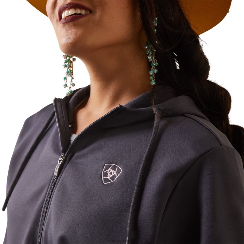 Ariat tapas mujer sudadera con capucha tek sudadera con capucha con 1/2 cremallera P0RPZ3383 periscopio