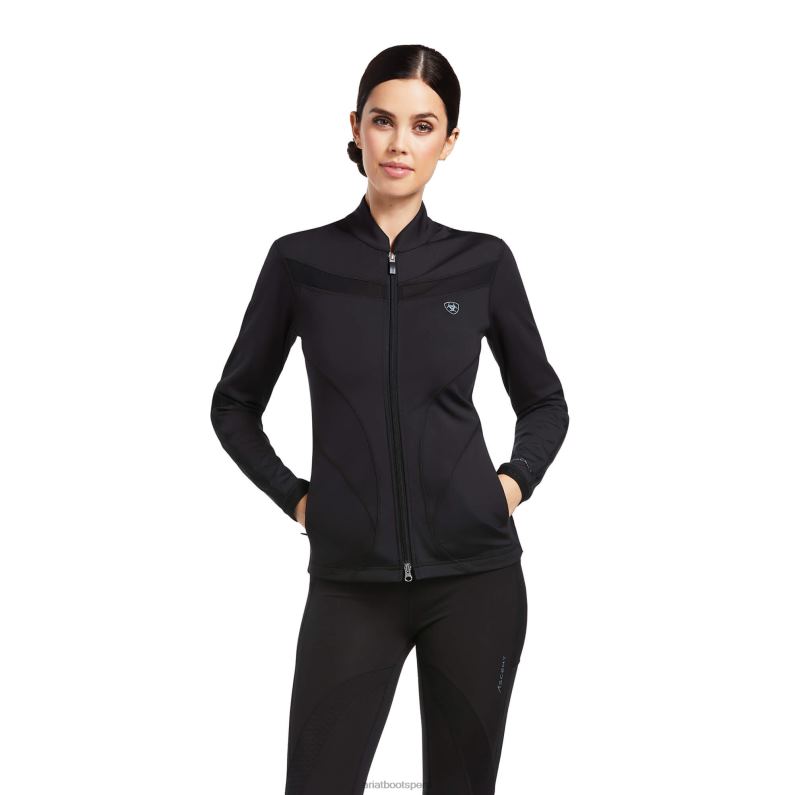 Ariat tapas mujer sudadera con cremallera completa ascent P0RPZ3433 negro