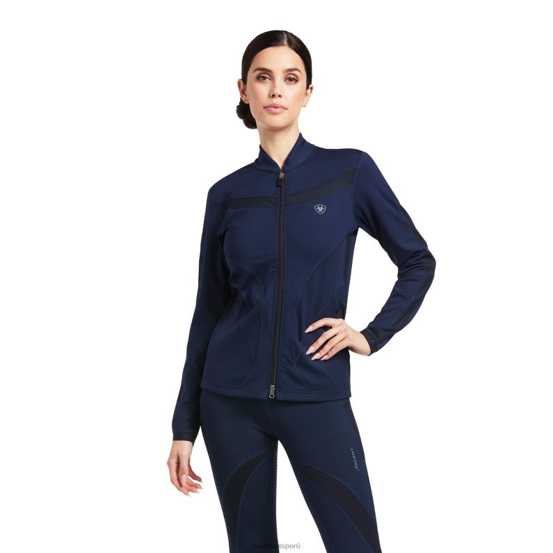 Ariat tapas mujer sudadera con cremallera completa ascent P0RPZ3434 Armada