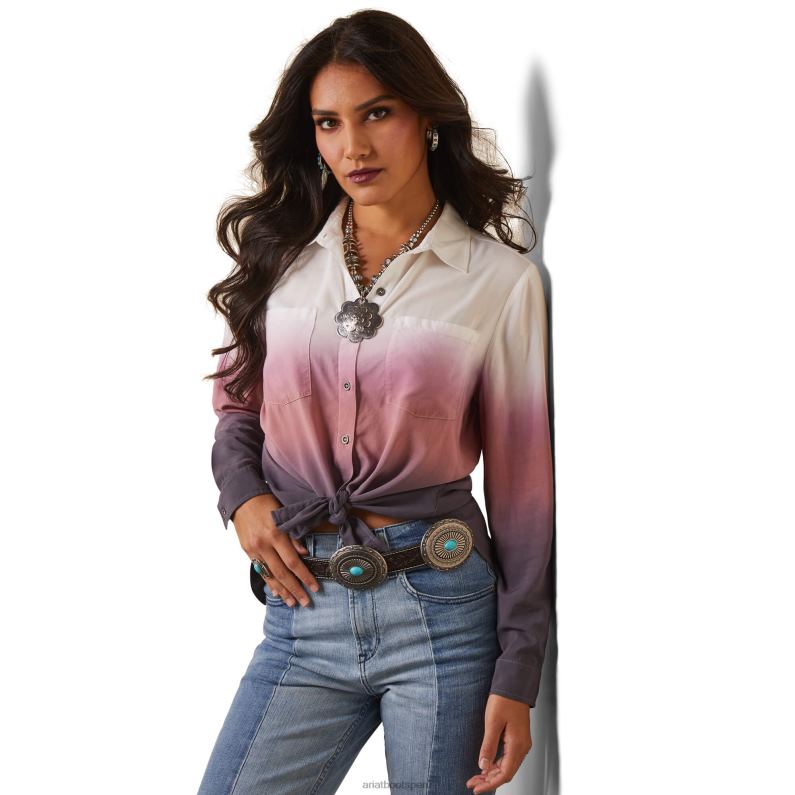 Ariat tapas mujer desvanecimiento superior P0RPZ2758 impresión múltiple