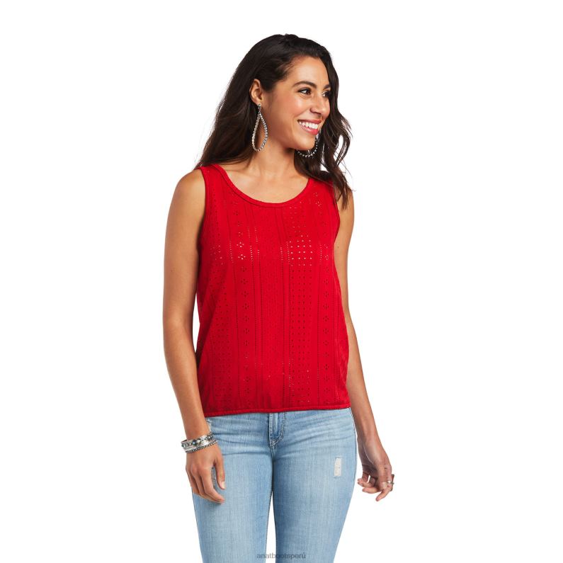 Ariat tapas mujer tanque herrero P0RPZ3151 salsa