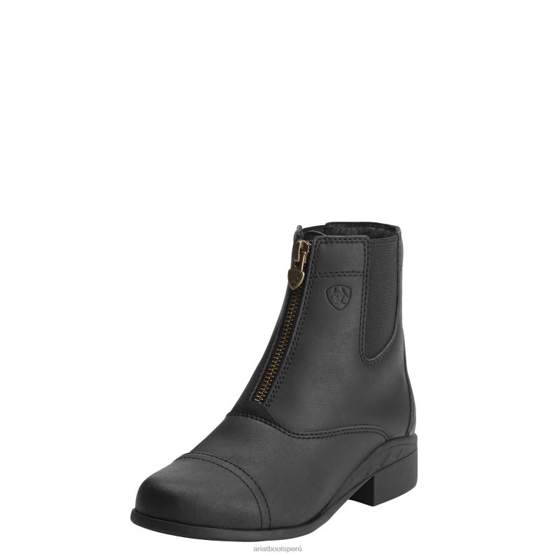 Ariat calzado niños bota paddock con cremallera scout P0RPZ3953 negro