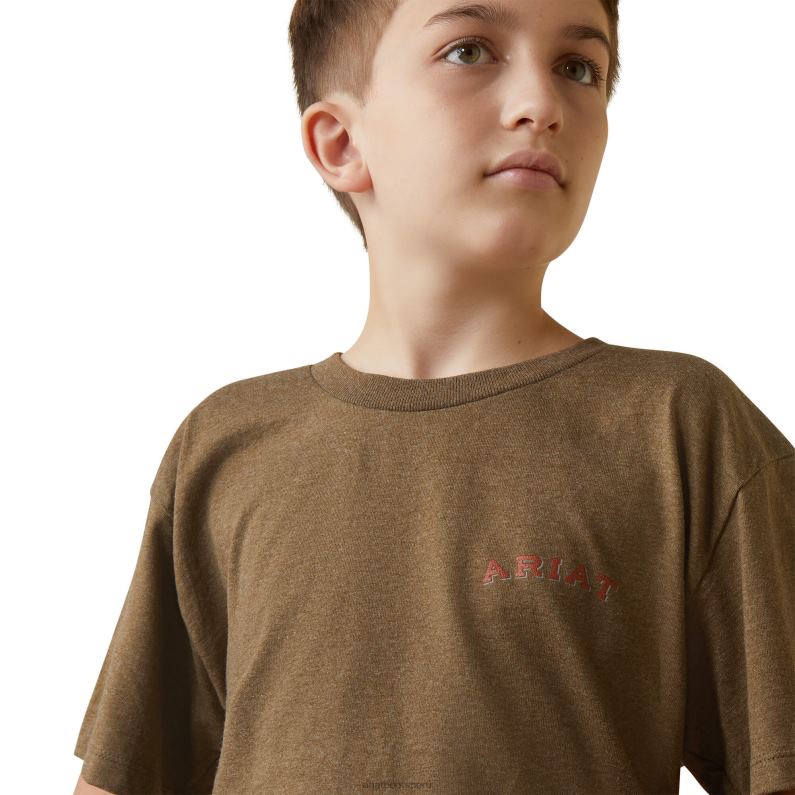 Ariat ropa niños camiseta de camión agrícola P0RPZ4019 brezo moca